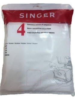 Singer VC 2540/31 Σακούλες Σκούπας 4τμχ Συμβατές με Σκούπα Singer
