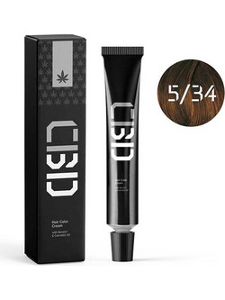 CBD 3D Professional Hair Color 5/34 Ανοιχτό Χάλκινο Καστανό Μόνιμη Βαφή Μαλλιών 90ml
