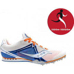 Saucony Velocity 5 Ανδρικά Αθλητικά Παπούτσια Spikes Στίβου Λευκά 20188-2-2