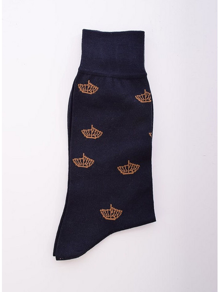 ZITROS SOCKS ΚΑΛΤΣΑ 90%ΒΑΜΒΑΚΙ 10%ΠΟΛΥΣΤΕΡ ΜΠΛΕ ΣΚΟΥΡΟ ΜΕ ΚΕΝΤΗΜΕΝΟ LOGO ΚΑΡΙΝΑ-ΚΑΥΑΚ