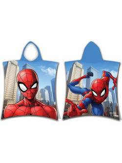 Dimcol Spider-Man 10 Παιδικό Πόντσο Θαλάσσης Μπλε 50x115cm