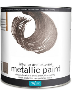 Polyvine Metallic Paint Pewter 0.5lt