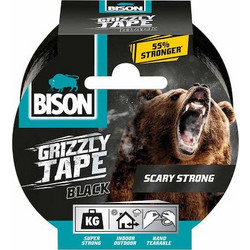 Υφασμάτινη Ταινία Μαύρη 10m GRIZZLY TAPE BISON