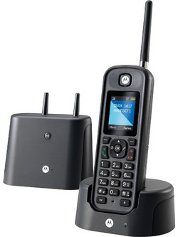 Motorola O-201 Ασύρματο Τηλέφωνο με Ανοιχτή Ακρόαση Μαύρο