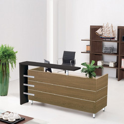 Woodwell Proline Γραφείο Reception Ξύλινο 180x110x75cm EO943