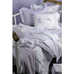 Κουβερλί Κούνιας 95x145 Sateen DOWN TOWN Garden Lilac BS575