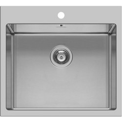 Pyramis Istros Ένθετος Νεροχύτης Inox Σατινέ FB 55x51cm 101041701