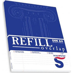 Μπλοκ Γραφής Refill Overlap Skag A4 πλάγιο (4 τρύπες)