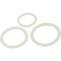 Toyz4lovers Timeless Silicone Cock Rings Σετ Ελαστικά Δαχτυλίδια Πέους Σιλικόνης Λευκά 3τμχ