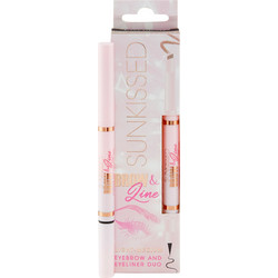 Sunkissed Brow & Line Eyebrow & Eyeliner Duo Light/Medium Στυλό Φρυδιών