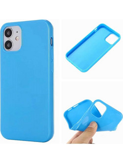 Θήκη Σιλικόνης για Apple iPhone 12 Pro 6.1" ΜΠΛΕ (ΟΕΜ)