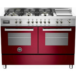 Bertazzoni PRO1206GMFEDVitamin Κουζίνα Ηλεκτρική 58lt με Εστίες Αερίου & Ρεύματος 119.5cm