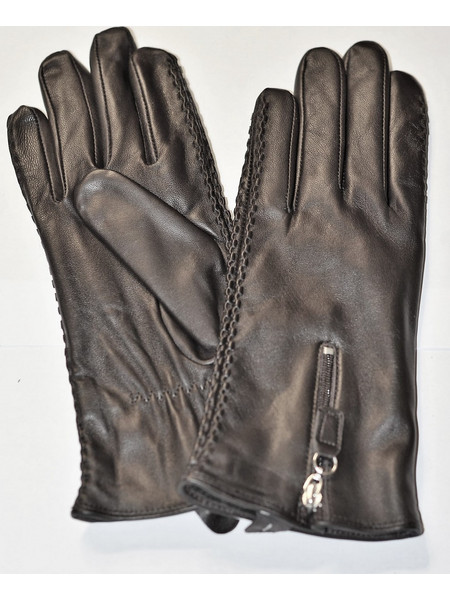 Women Leather Gloves Dark Brown
