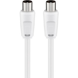 Goobay Καλώδιο Κεραίας Coax Male to Coax Male 5m White 68149