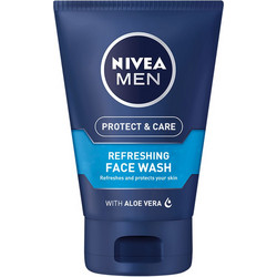 Nivea Men Protect & Care Refreshing Face Wash Gel Καθαρισμού Προσώπου 100ml