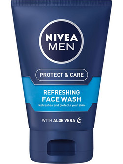 Nivea Men Protect & Care Refreshing Face Wash Gel Καθαρισμού Προσώπου 100ml