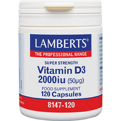 Lamberts Vitamin D3 2000iu 50μg 120 Κάψουλες