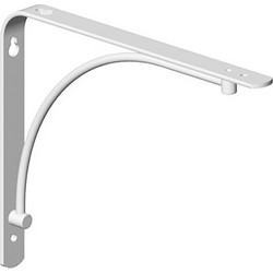 Διακοσμητική γωνία στήριξης ραφιού Danni 230 x 180 mm λευκή