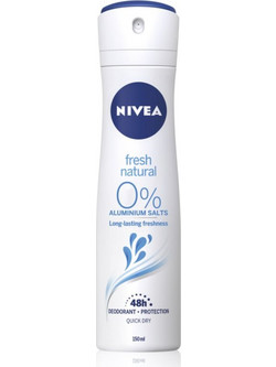 Nivea Fresh Natural Γυναικείο Αποσμητικό Spray 48h Χωρίς Αλουμίνιο 150ml