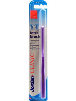 Jordan Clinic Interbrush Soft Οδοντόβουρτσα Μωβ