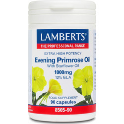 Lamberts Evening Primrose Oil & Starflower Oil Έλαιο Νυχτολούλουδου & Μπουράντζας 1000mg 90 Κάψουλες