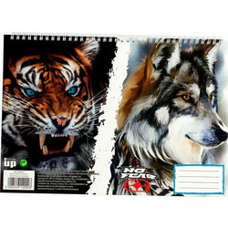 Μπλοκ Ζωγραφικής Α4 No Fear Wild Wolf-Tiger 30φ 347-85417