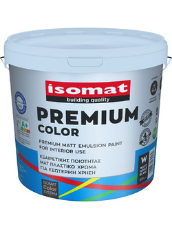 Isomat Premium Color Πλαστικό Χρώμα Εσωτερικού Χώρου Λευκό 3lt