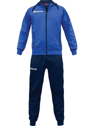 Givova Tuta Winner Ανδρικό Σετ Φόρμας με Λάστιχο Navy Μπλε Royal Blue TR017-0204