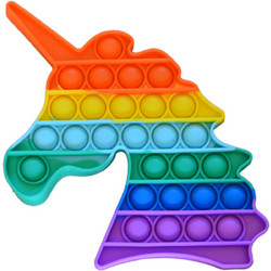 Silicone Pop Bubble Toy Unicorn 18x18 cm (14168)