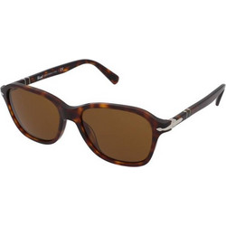 Persol PO3244S 24/33 Γυναικεία Γυαλιά Ηλίου Τετράγωνα Κοκάλινα Καφέ με Καφέ Polarized Φακό