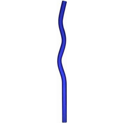 Καλαμάκι Γυάλινο 6-60-151-0038 20cm Blue Click Γυαλί