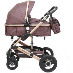 Wisesonle Καρότσι Μωρού 2 σε 1 Dark Brown