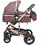 Wisesonle Καρότσι Μωρού 2 σε 1 Dark Brown