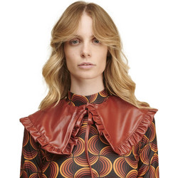 Sun Set Go LUNA LEATHER COLLAR (SSG-LULECO Cinnamon) Καφέ Δερμάτινο Standard Fit Γυναικεία Collection FW21-22late