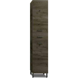 ECO Στήλη Μπάνιου 35x177 cm Αριστερή Λάκα Λευκή