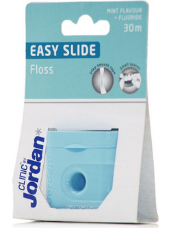 Jordan Clinic Easy Slide Fresh Fluoride Mint Οδοντικό Νήμα με Γεύση 30m