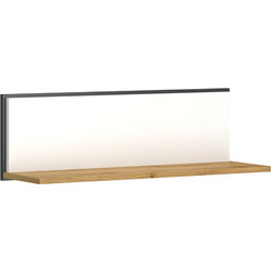 Ράφι Επιτοίχιο Palmor Χρυσό Δρυς-Λευκό 77x23.5x24.5cm AlphaB2B