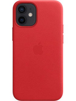 Apple Leather Case with MagSafe Product Red (iPhone 12 mini)