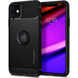 Spigen Rugged Armor Back Cover Black (iPhone 11)