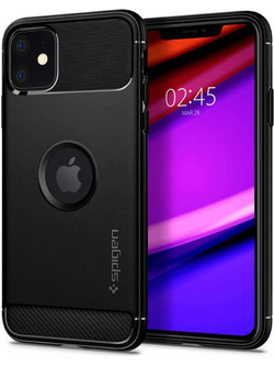 Spigen Rugged Armor Back Cover Black (iPhone 11)