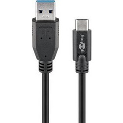 GOOBAY καλώδιο USB 3.0 σε USB-C 73141, 5Gbit/s, 3m, μαύρο
