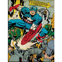 Marvel Comics Captain America (Soldiers) Canvas Print 60 x 80cm - WDC90939