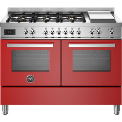 Bertazzoni PRO126G2EROT Κουζίνα Ηλεκτρική 58lt με Εστίες Αερίου 119.5cm