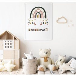 ΠΑΙΔΙΚΗ ΑΦΙΣΑ RAINBOW 48286 (PVC/PLEXIGLASS ΑΣΠΡΗ ΚΟΡΝΙΖΑ) 30x40cm