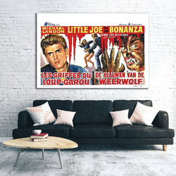 Πίνακας σε καμβά - Vintage Movie Posters - Weerwolf - 45 x 30 εκ