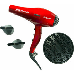 Telemax FK-8813 Πιστολάκι Μαλλιών με Φυσούνα 2200W Red