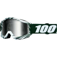 Μάσκα 100% Accuri Bali Dark Green White Mirrored Silver Lens