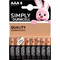 Duracell Simply AAA 8τμχ Duracell Simply AAA 8τμχ