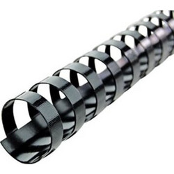 Σπιράλ Βιβλιοδεσίας Πλαστικό Μαύρο 20mm O.Comb Opus (Συσ./100τεμ)