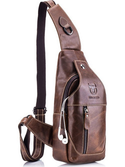 BULL CAPTAIN Ανδρική Τσάντα Στήθους Καφέ XB 019 38982